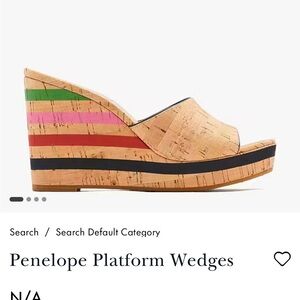Kate Spade Multicolor Cork Wedges